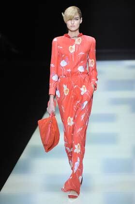 ENTERTAINMENT MODE Mailand Fashion Week - Giorgio Armani Modenschau Milan Fashion Week, Women Spring Summer 2016. Milano, Moda Donna, Primavera Estate 2016. GIORGIO ARMANIcatwalk Pictured: models  RiccardoxGiorrdanox Fotosicki