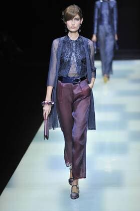 ENTERTAINMENT MODE Mailand Fashion Week - Giorgio Armani Modenschau Milan Fashion Week, Women Spring Summer 2016. Milano, Moda Donna, Primavera Estate 2016. GIORGIO ARMANIcatwalk Pictured: models  RiccardoxGiorrdanox Fotosicki