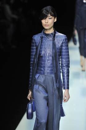 ENTERTAINMENT MODE Mailand Fashion Week - Giorgio Armani Modenschau Milan Fashion Week, Women Spring Summer 2016. Milano, Moda Donna, Primavera Estate 2016. GIORGIO ARMANIcatwalk Pictured: models  RiccardoxGiorrdanox Fotosicki