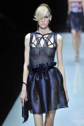ENTERTAINMENT MODE Mailand Fashion Week - Giorgio Armani Modenschau Milan Fashion Week, Women Spring Summer 2016. Milano, Moda Donna, Primavera Estate 2016. GIORGIO ARMANIcatwalk Pictured: models  RiccardoxGiorrdanox Fotosicki