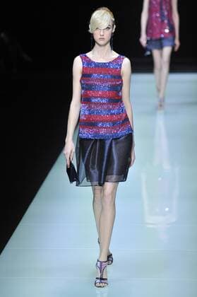 ENTERTAINMENT MODE Mailand Fashion Week - Giorgio Armani Modenschau Milan Fashion Week, Women Spring Summer 2016. Milano, Moda Donna, Primavera Estate 2016. GIORGIO ARMANIcatwalk Pictured: models  RiccardoxGiorrdanox Fotosicki