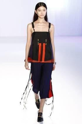 ENTERTAINMENT MODE Mailand Fashion Week - Mila Schön Modenschau Milan Fashion Week, Women Spring Summer 2016. Milano, Moda Donna, Primavera Estate 2016. MILA SCHON catwalk Pictured: models  SimonaxChioccia Fotosicki