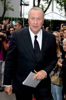 Milano, Guests arrivals at the Giorgio Armani fashion show, Milan Fashion week. Pictured: Bob Wilson  Comi Terenghi