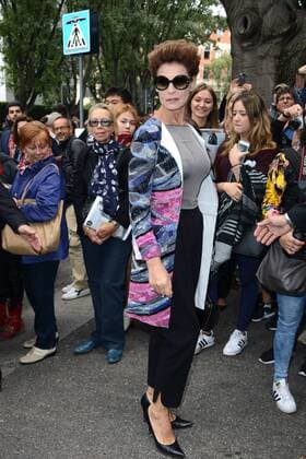 Milano, Guests arrivals at the Giorgio Armani fashion show, Milan Fashion week. Pictured: Antonia Dell Atte  Comi Terenghi