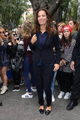 Milano, Guests arrivals at the Giorgio Armani fashion show, Milan Fashion week. Pictured: Roberta Armani  Comi Terenghi