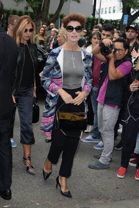 Milano, Guests arrivals at the Giorgio Armani fashion show, Milan Fashion week. Pictured: Antonia Dell Atte  Comi Terenghi