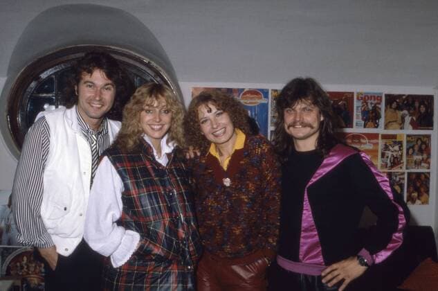Die deutsche Musikgruppe Dschinghis Khan, Deutschland 1980er Jahre. German music group Dschinghis Khan , Germany 1980s. 24x36Dia176 Copyright: HeinzxBrowers UnitedArchives2000853