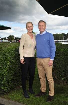 Hannover 26.09.2015 Oktoberfest Rennen auf der Pferderennbahn Neue Bult Christian Wulff mit Gattin Bettina