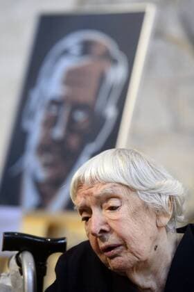 Russian human rights activist and winner of Vaclav Havel Human Rights Prize Lyudmila Alekseyeva speaks during the conference called The Story of a Refugee: Europe of Dreams and Reality, in Prague, Czech Republic, on September 30, 2015. (CTKxPhoto MichalxKamaryt) CTKPhotoP201509300288401  kmt 2