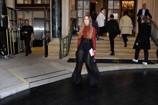 Kristina Bazan - Paris Fashion Week, Modenschau Balmain - Paris, Frankreich - 01 10 2015 ThierryBreton Panoramic 