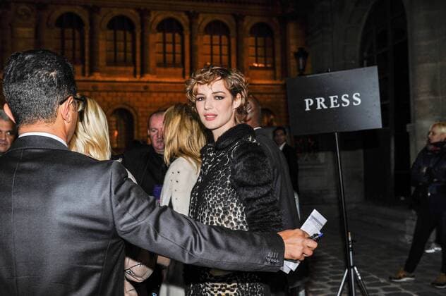 Louise BOURGOIN - Paris Fashion Week, Modenschau Lanvin - Paris, Frankreich - 01 10 2015 ThierryBreton Panoramic 