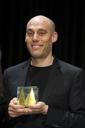 Preistraeger Joshua OPPENHEIMER, USA, Regisseur, Preisverleihung der Cologne Conference in Koeln, 30.09.2015.