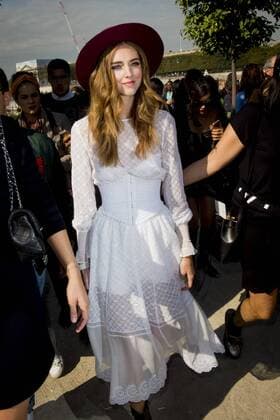 Chiara Ferragni - Paris Fashion Week, Modenschau Elie Saab - Paris, Frankreich - 03 10 2015 JBAutissier Panoramic 