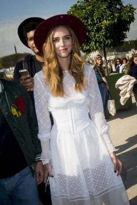 Chiara Ferragni - Paris Fashion Week, Modenschau Elie Saab - Paris, Frankreich - 03 10 2015 JBAutissier Panoramic 