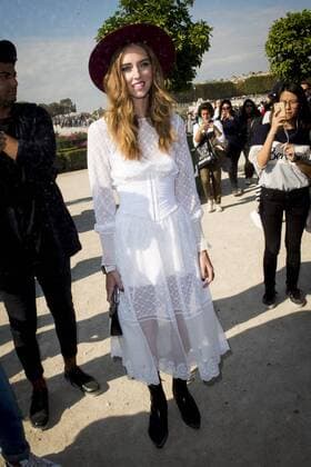 Chiara Ferragni - Paris Fashion Week, Modenschau Elie Saab - Paris, Frankreich - 03 10 2015 JBAutissier Panoramic 