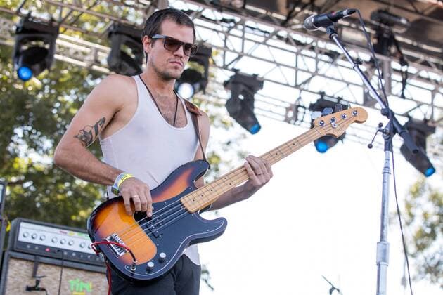 Oct. 3, 2015 - Austin, Texas, U.S - Bassist ZAK APPLEBY of Houndmouth performs live at the Austin City Limits music festival within Zilker Park in Austin, Texas Austin U.S. - ZUMAs135