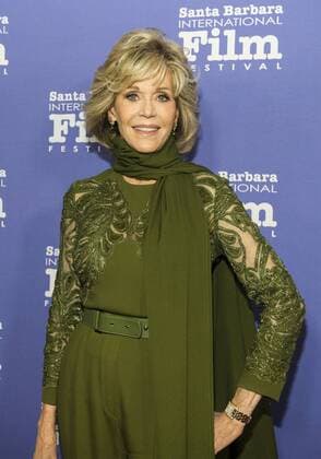 Oct. 3, 2015 - Santa Barbara, California, USA - Actress Jane Fonda on the red carpet before being presented with the 10th annual Kirk Douglas Award for Excellence in Film from the Santa Barbara International Film Festival. The award is given to a lifelong contributor in the motion picture industry. Santa Barbara USA - ZUMAh13_