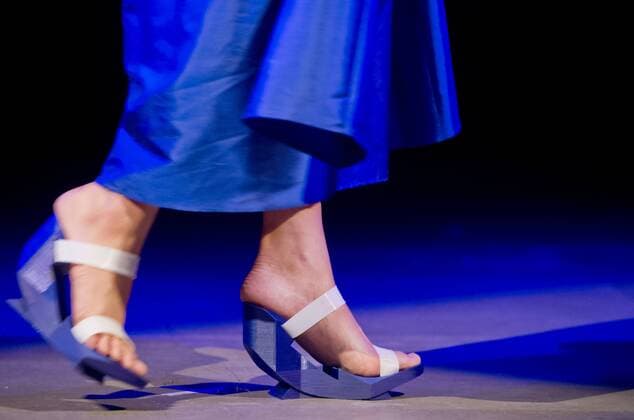 First 3D Print Fashion show fashion.stl within the Hackers Congress Parallel Polis 2015, in Prague, Czech Republic, on October 3, 2015. (CTKxPhoto VitxSimanek) CTKPhotoP201510030593701  VIS 009