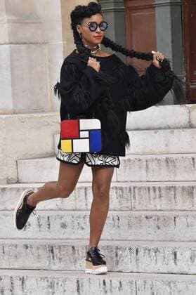 Janelle Monae - Paris, Frankreich - Paris Fashion Week, Modenschau Stella McCartney 