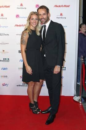 Sven Hannawald mit Freundin Melissa Thiem bei der Verleihung des Deutschen Sportjournalistenpreises 2015 im Hotel Grand Elysee. Hamburg, 05.10.2015 Foto:xgbrcix xFuturexImage