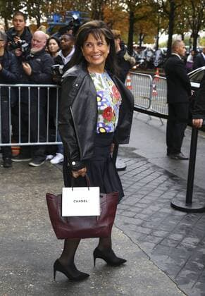 Anne Sinclair - Paris Fashion Week, Modenschau Chanel - Paris, Frankreich - 06 10 2015 GwendolineLeGoff Panoramic 
