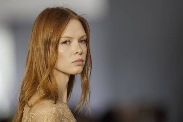 BELO HORIZONTE, MG - 06 10 2015: MINING TREND AUTUMN WINTER 2016 - Model for parade Grife VIVAZ in the 17th edition of Trend Autumn Winter Mines 2016 06 to October 09 at Expominas - Avenida Amazonas, 6030 - Gameleira - BH - MG. .  Mour?oxPanda