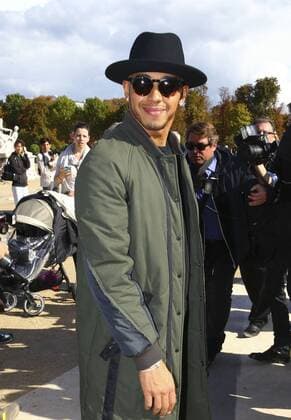 Lewis Hamilton CELEBRITES : Modenschau Valentino - Pret a Porter Printemps Ete 2016 - 06 10 2015 GwendolineLeGoffx 