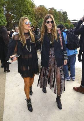 Anna Dello Russo et Bianca Brandolini CELEBRITES : Modenschau Valentino - Pret a Porter Printemps Ete 2016 - 06 10 2015 GwendolineLeGoffx 