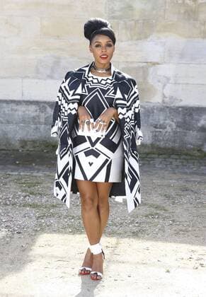 Janelle Monae CELEBRITES : Modenschau Valentino - Pret a Porter Printemps Ete 2016 - 06 10 2015 GwendolineLeGoffx 