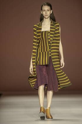 BELO HORIZONTE, MG - 06 10 2015: MINING TREND AUTUMN WINTER 2016 - Model for parade Grife Faven in the 17th edition of Trend Autumn Winter Mines 2016 06 to October 09 at Expominas - Avenida Amazonas, 6030 - Gameleira - BH - MG. .  Mour?oxPanda