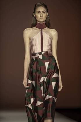 BELO HORIZONTE, MG - 06 10 2015: MINING TREND AUTUMN WINTER 2016 - Model for parade Grife Faven in the 17th edition of Trend Autumn Winter Mines 2016 06 to October 09 at Expominas - Avenida Amazonas, 6030 - Gameleira - BH - MG. .  Mour?oxPanda