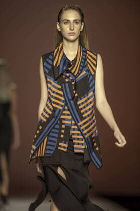 BELO HORIZONTE, MG - 06 10 2015: MINING TREND AUTUMN WINTER 2016 - Model for parade Grife Faven in the 17th edition of Trend Autumn Winter Mines 2016 06 to October 09 at Expominas - Avenida Amazonas, 6030 - Gameleira - BH - MG. .  Mour?oxPanda