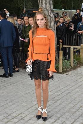 Chiara Ferragni CELEBRITES : Modenschau Louis Vuitton - Pret a Porter Printemps Ete 2016 - 07 10 2015 LIONELURMANx 