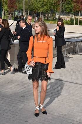 Chiara Ferragni CELEBRITES : Modenschau Louis Vuitton - Pret a Porter Printemps Ete 2016 - 07 10 2015 