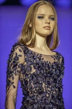 BELO HORIZONTE, MG - 06 10 2015: MINING TREND AUTUMN WINTER 2016 - Model for parade Grife FABIANA MILAZZO in the 17th edition of Trend Autumn Winter Mines 2016 06 to October 09 at Expominas - Avenida Amazonas, 6030 - Gameleira - BH -. MG.  Mour?oxPanda