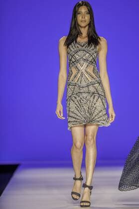 BELO HORIZONTE, MG - 06 10 2015: MINING TREND AUTUMN WINTER 2016 - Model for parade Grife FABIANA MILAZZO in the 17th edition of Trend Autumn Winter Mines 2016 06 to October 09 at Expominas - Avenida Amazonas, 6030 - Gameleira - BH -. MG.  Mour?oxPanda