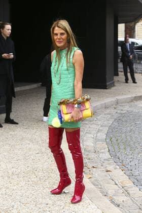 Anna Dello Russo CELEBRITES : Modenschau Miu Miu - Pret a Porter Printemps Ete 2016 - 07 10 2015 GwendolineLeGoffx 