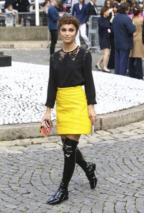 Lola Le Laan CELEBRITES : Modenschau Miu Miu - Pret a Porter Printemps Ete 2016 - 07 10 2015 GwendolineLeGoffx 