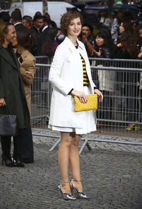 Louise Bourguoin CELEBRITES : Modenschau Miu Miu - Pret a Porter Printemps Ete 2016 - 07 10 2015 GwendolineLeGoffx 