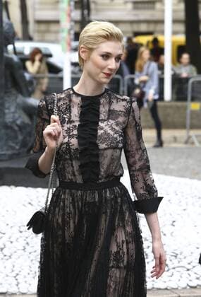 Elizabeth Debicki CELEBRITES : Modenschau Miu Miu - Pret a Porter Printemps Ete 2016 - 07 10 2015 GwendolineLeGoffx 