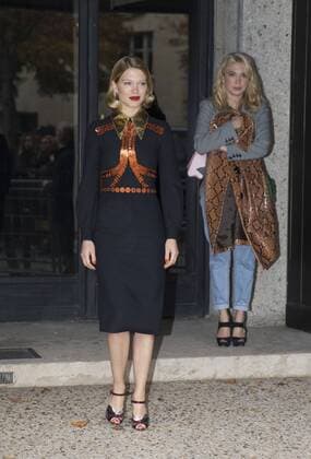 Lea Seydoux CELEBRITES : Modenschau Miu Miu - Pret a Porter Printemps Ete 2016 - 07 10 2015 GwendolineLeGoffx 