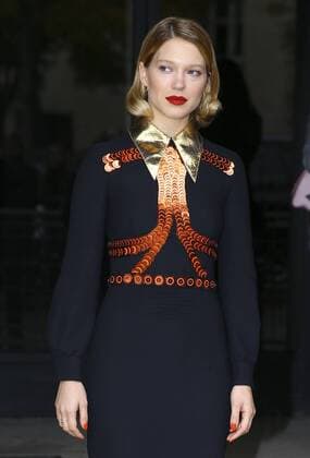 Lea Seydoux CELEBRITES : Modenschau Miu Miu - Pret a Porter Printemps Ete 2016 - 07 10 2015 GwendolineLeGoffx 