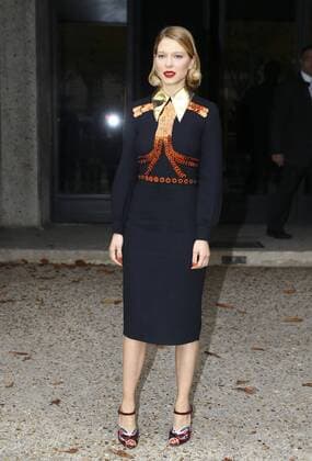 Lea Seydoux CELEBRITES : Modenschau Miu Miu - Pret a Porter Printemps Ete 2016 - 07 10 2015 GwendolineLeGoffx 