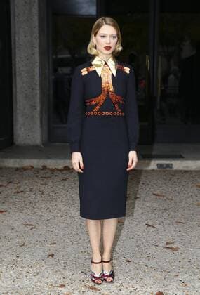 Lea Seydoux CELEBRITES : Modenschau Miu Miu - Pret a Porter Printemps Ete 2016 - 07 10 2015 GwendolineLeGoffx 