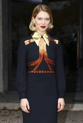 Lea Seydoux CELEBRITES : Modenschau Miu Miu - Pret a Porter Printemps Ete 2016 - 07 10 2015 GwendolineLeGoffx 