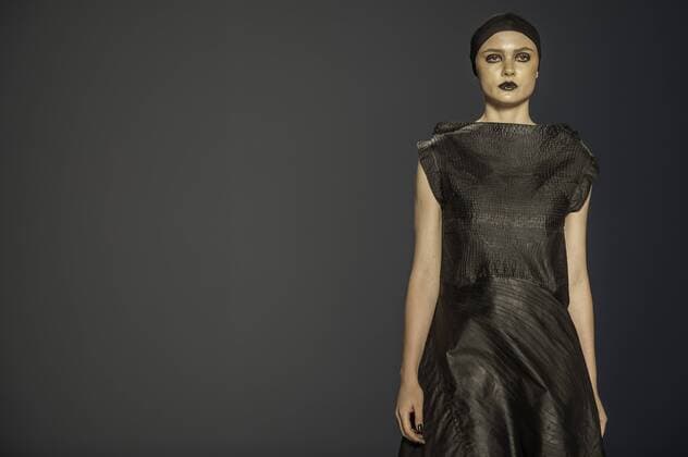 BELO HORIZONTE, MG - 07 10 2015: MINING TREND AUTUMN WINTER 2016 - Model for parade Grife LINO Villaventura in the 17th edition of Trend Autumn Winter 2016 Mines from 06 to 09 October at Expominas - Avenida Amazonas, 6030 - Gameleira - BH -. MG.  Mour?oxPanda