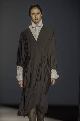 BELO HORIZONTE, MG - 07 10 2015: MINING TREND AUTUMN WINTER 2016 - Model for the Grife LINO Villaventura parade in 17ª ? Ediç? the Minas Trend Autumn Winter 2016 06 to October 09 at Expominas - Avenida Amazonas, 6030 -. gameleira - BH - MG.  Mour?oxPanda