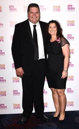The Breast Cancer Care Fashion Show 2015 London, UK. Jonathan Tapper and Nikki Tapper at The Breast Cancer Care Fashion Show at Grosvenor House, Park Lane, London on Wednesday 7 October 2015. LMK392 -58339-081015 