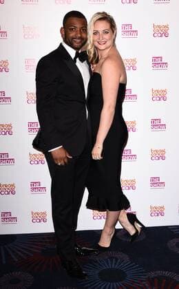 The Breast Cancer Care Fashion Show 2015 London, UK. JB Gill and Chloe Tangney at The Breast Cancer Care Fashion Show at Grosvenor House, Park Lane, London on Wednesday 7 October 2015. LMK392 -58339-081015 