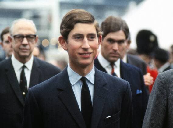 Rugby Union - 1969 1970 season - London Welsh vs Wales XV. Prince Charles, Prince of Wales, arrives to open the new clubhouse before kick-off at Old Deer Park. 22 10 1969 L Welsh vs. Wales XV 